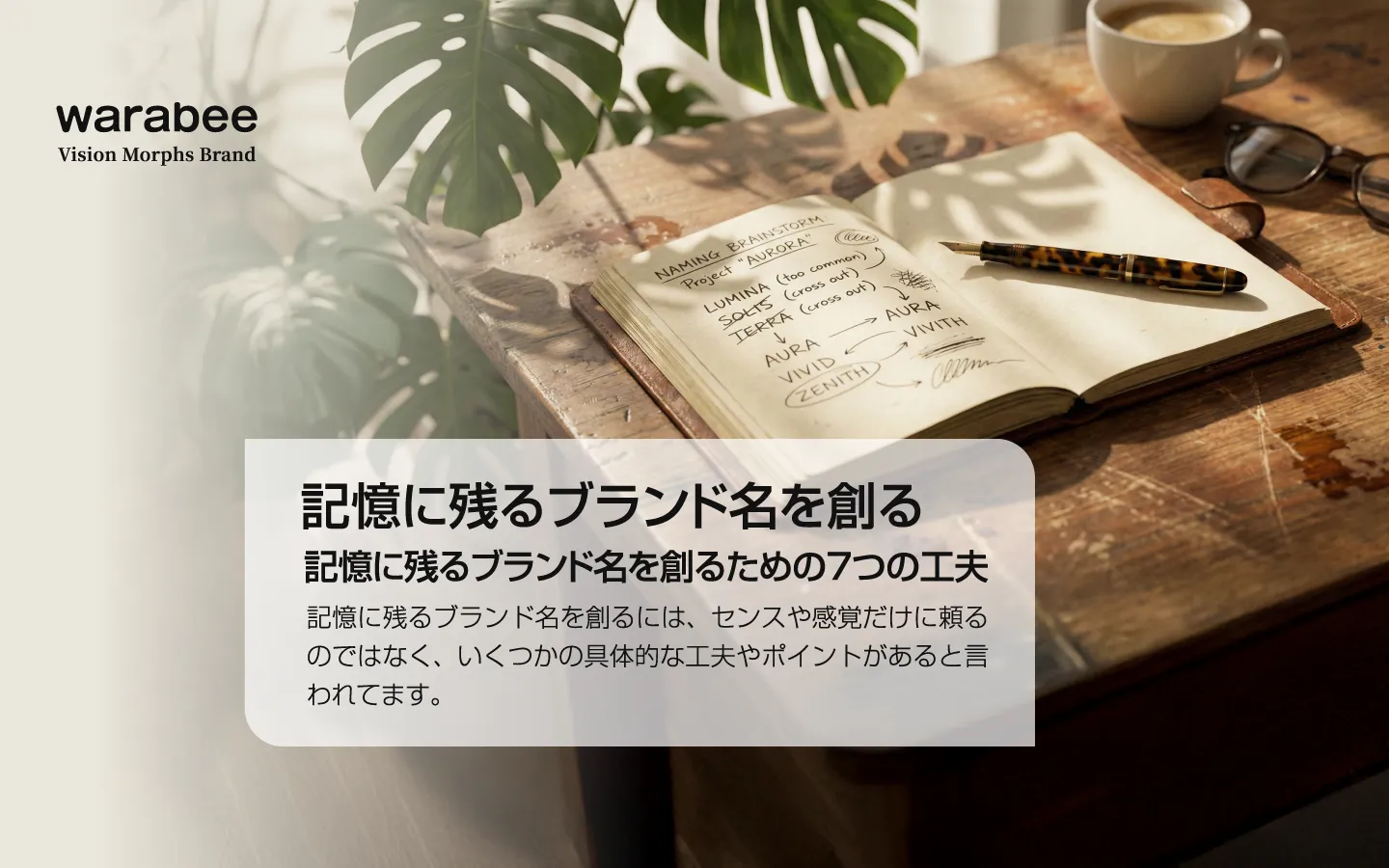 記憶に残るブランド名を創る