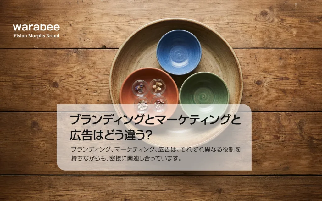 ブランディングと、マーケティングと広告のちがいとは…