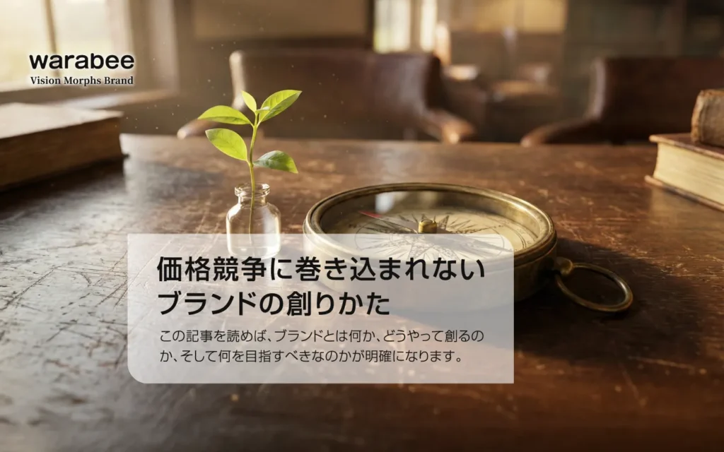 競合や相場ではなく、自社の「育成すべき価値」を指針とするブランド戦略